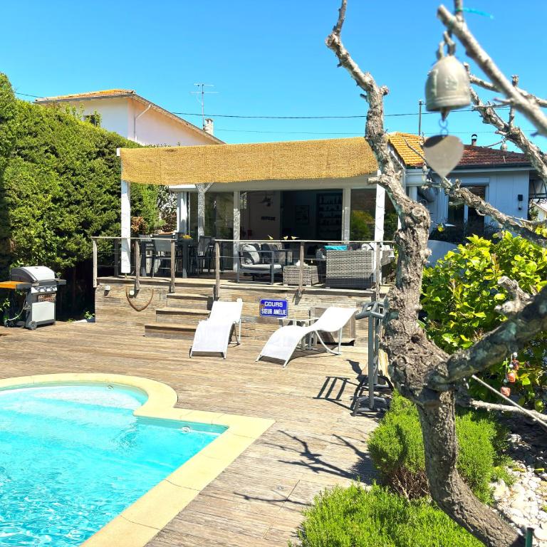 Cannes Villa Warm, Peaceful Retreat with Private Garden & Pool - Villa avec Piscine Privée - 12