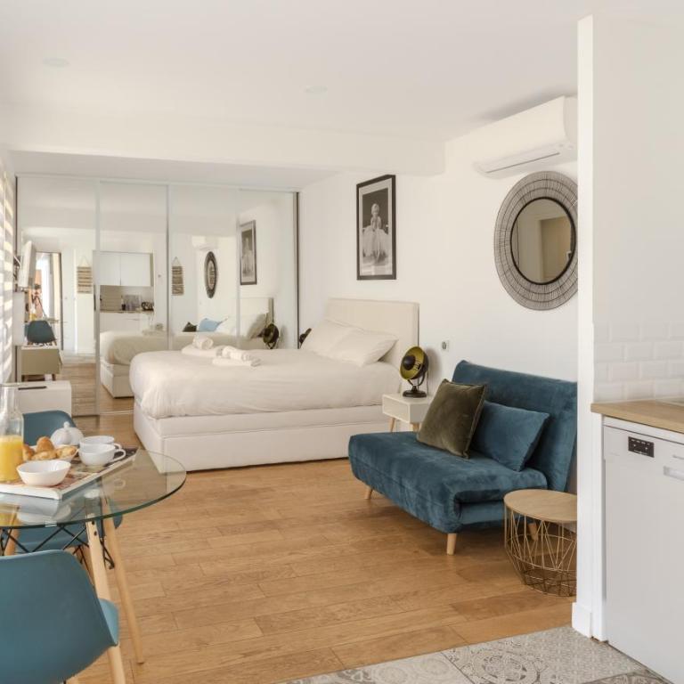 Modern and renovated apartments next to the CROISETTE and PALAIS DES FESTIVALS - Estudio Deluxe con cama grande - 10