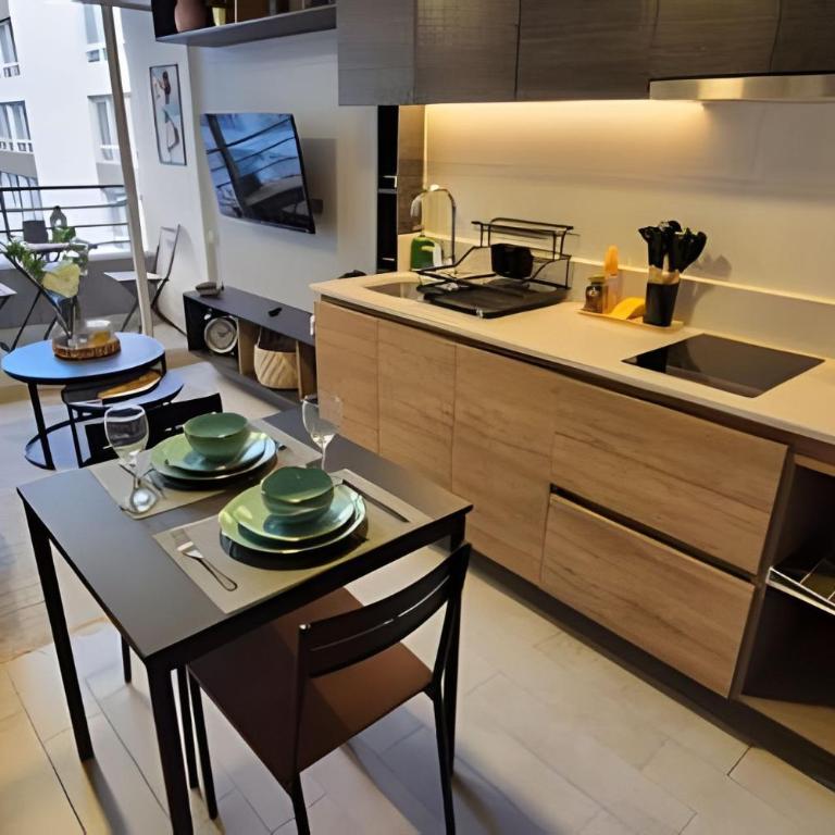 Santiago Centro Depto 1D1B lujo, metro, wifi, hermosamente decorado - Apartamento de 1 dormitorio - 1