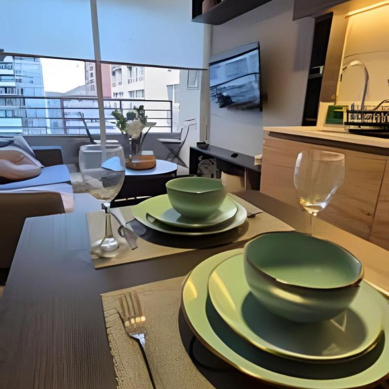 Santiago Centro Depto 1D1B lujo, metro, wifi, hermosamente decorado - Apartamento de 1 dormitorio - 23