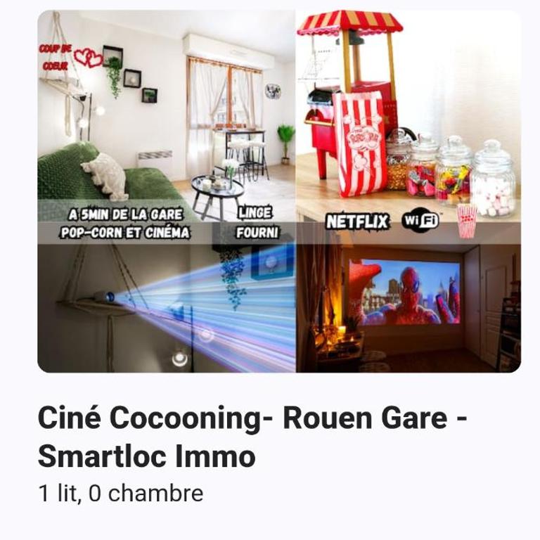 Le Petit Ciné - Rouen Gare - Smartloc Immo - Studio with Sofa Bed - 3