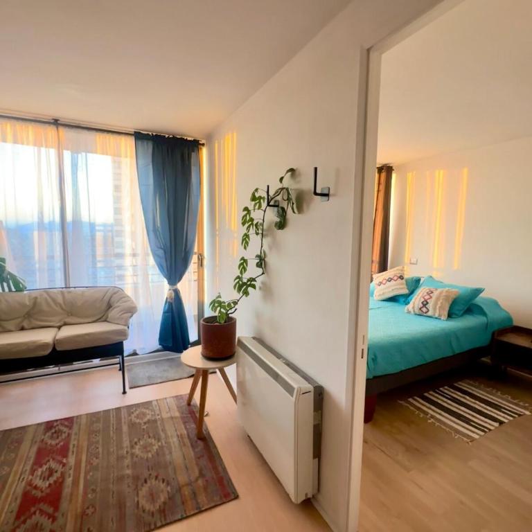 Departamento con terraza en el corazón de santiago - One-Bedroom Apartment - 3