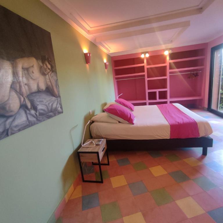 Chambre Rose Opale, Riad 9 Couple only au village naturiste - Chambre Double - 2