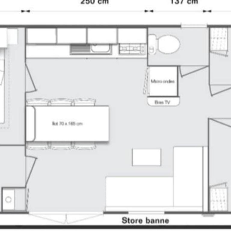 Mobil home 6p à Lacanau Océan - Chalet 3 Chambres - 3