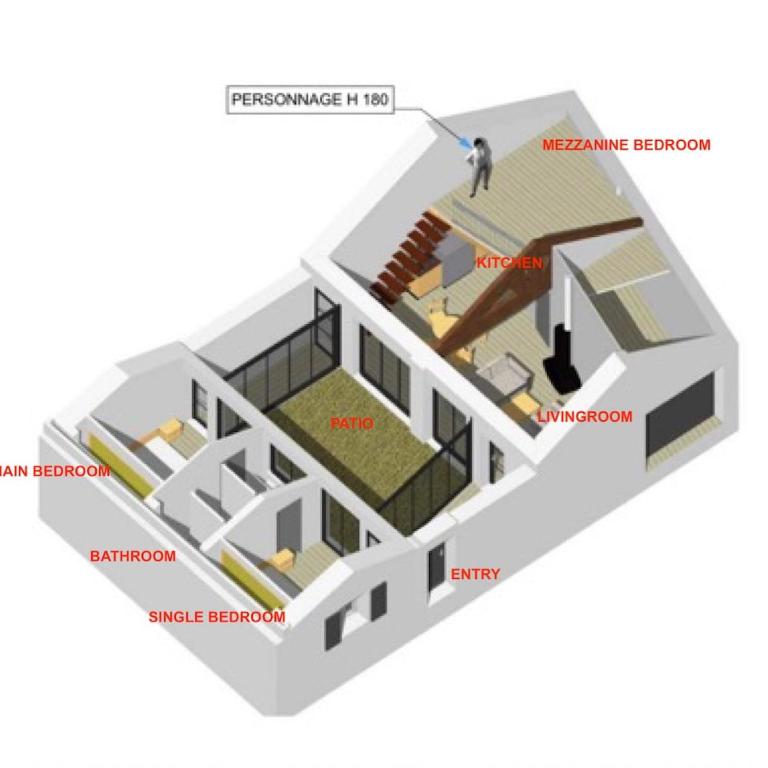 Atypical 5-person house with patio, downtown, air-conditioning - Maison 3 Chambres - 40