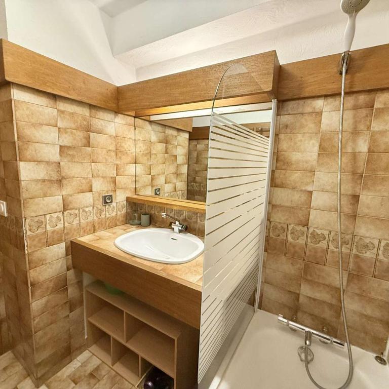 Appartement 2 pièces cabine avec balcon, proche village et pistes - Praz Sur Arly - 5 pers. - Appartement 1 Chambre - 15