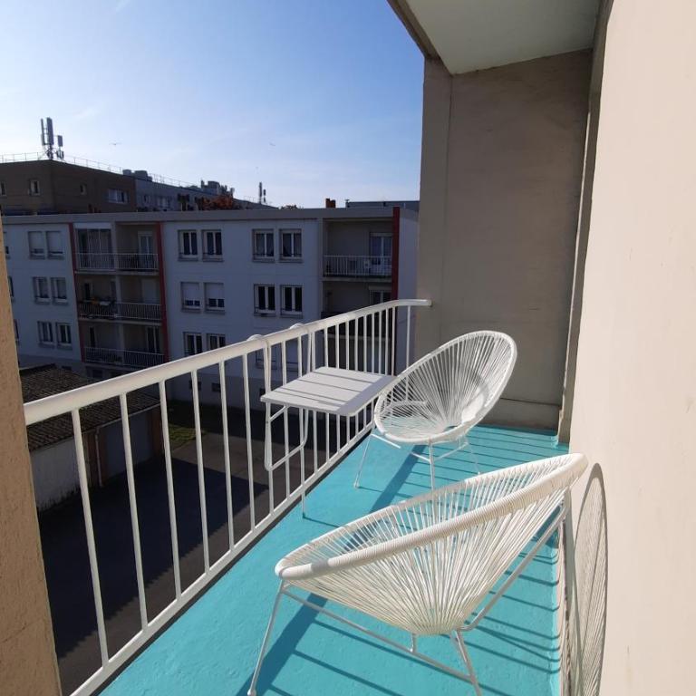 Retour de plage, balcon, 2 chambres - Apartment mit 2 Schlafzimmern - 7