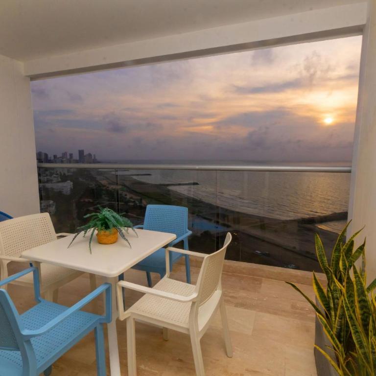 Condominio exclusivo nuevo frente al mar Cartagena Beach - Apartamento de 1 dormitorio con balcón y vistas al mar - 19