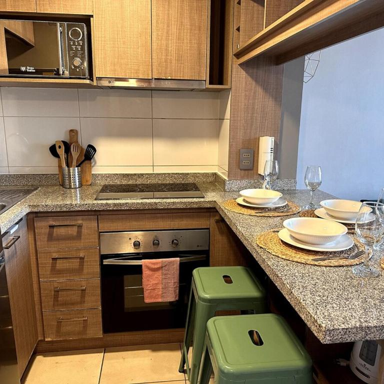 Acogedor departamento en Estación Central con Balcón y WIFI - Apartamento de 2 dormitorios - 3