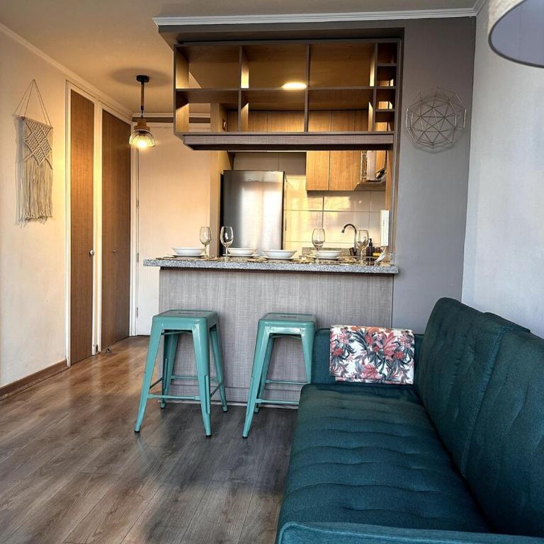 Acogedor departamento en Estación Central con Balcón y WIFI - Apartamento de 2 dormitorios - 5