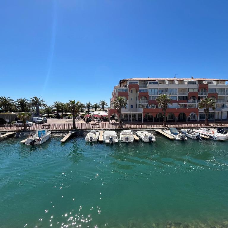 Deux pièces avec vue canal et parking privé à Sète - FR-1-338-616 - Apartment - 10