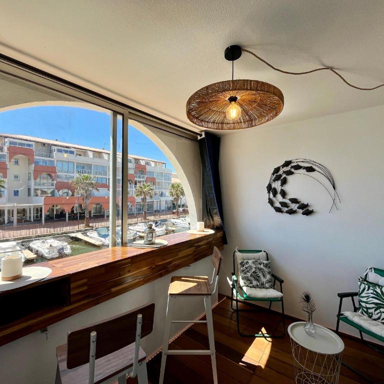 Deux pièces avec vue canal et parking privé à Sète - FR-1-338-616 - Apartment - 11