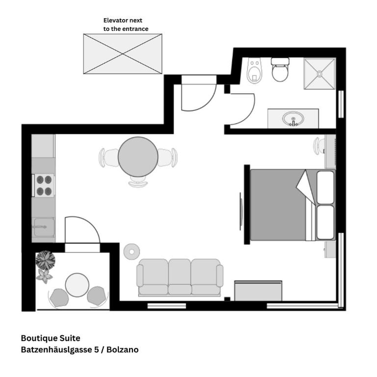 VILLAREJA - Private City Suite im Herzen der Bozner Altstadt - Apartamento de 1 dormitorio - 34