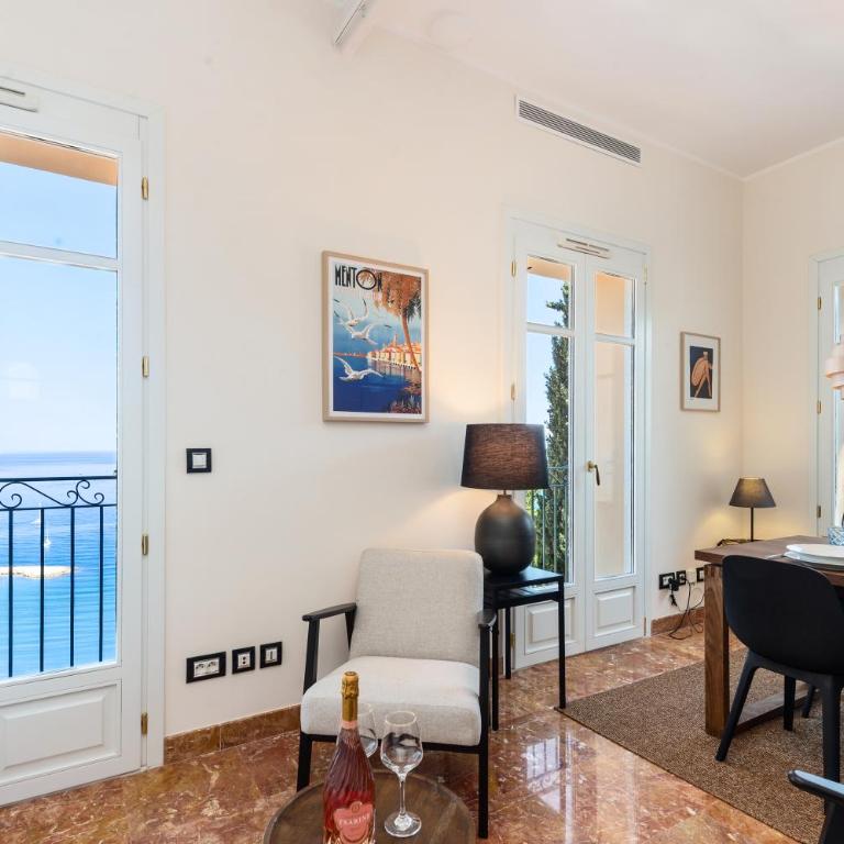 MAISON GARAVAN - Somptueux 2 pièces - Vue Mer - Menton - Apartamento de 1 dormitorio con vistas al mar - 31