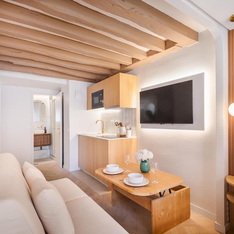 Louvre - Rivoli - Designer Studio - Sleeps 3P - Appartamento Monolocale - 16
