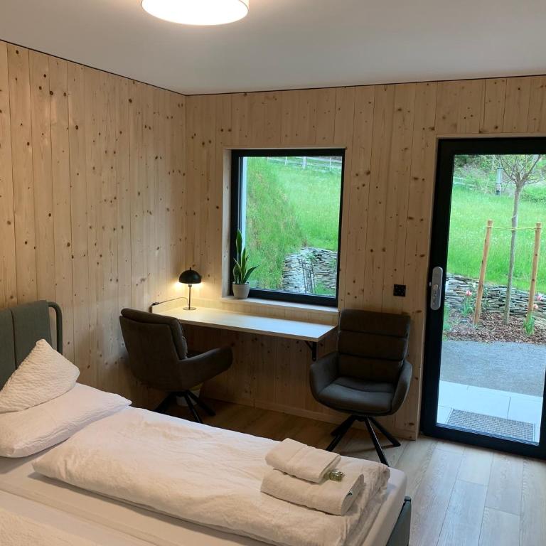 Waldblick - Neubau - Self-Check-In - kein Verkehr - am Wald - Parkplätze vor Tür - apartment or double room - Doppelzimmer mit eigenem Bad - 9
