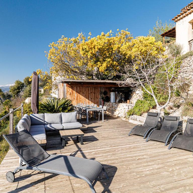 VILLA LAVANDINE - Maison Provencale avec Piscine - Magnifique vue - Maison de Vacances 3 Chambres - 7