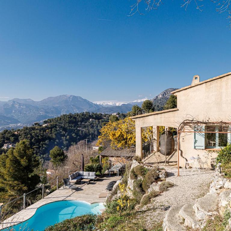 VILLA LAVANDINE - Maison Provencale avec Piscine - Magnifique vue - Maison de Vacances 3 Chambres - 45