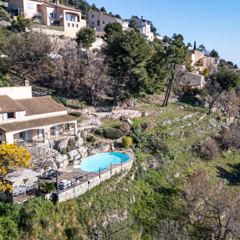 VILLA LAVANDINE - Maison Provencale avec Piscine - Magnifique vue - Maison de Vacances 3 Chambres - 54