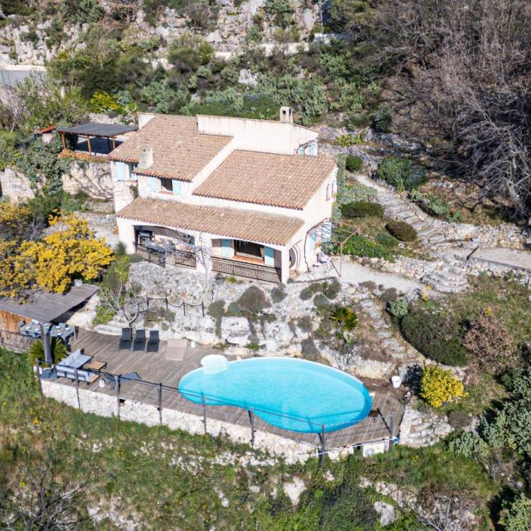 VILLA LAVANDINE - Maison Provencale avec Piscine - Magnifique vue - Maison de Vacances 3 Chambres - 55