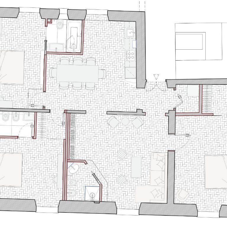 Dandolo Top Floor Trastevere - Appartamento con 3 Camere da Letto - 44