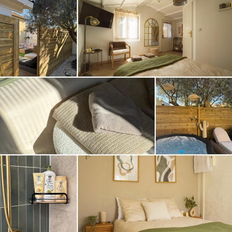 La Cabane de L'Olivier - Suite cosy avec jacuzzi & home cinéma - Chalet 1 Chambre - 22