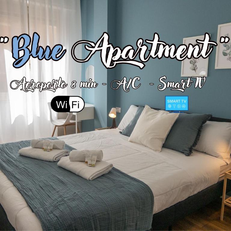 Blue Apartment - Airport 8 min - AC - Smart TV - One-Bedroom Apartment - 1