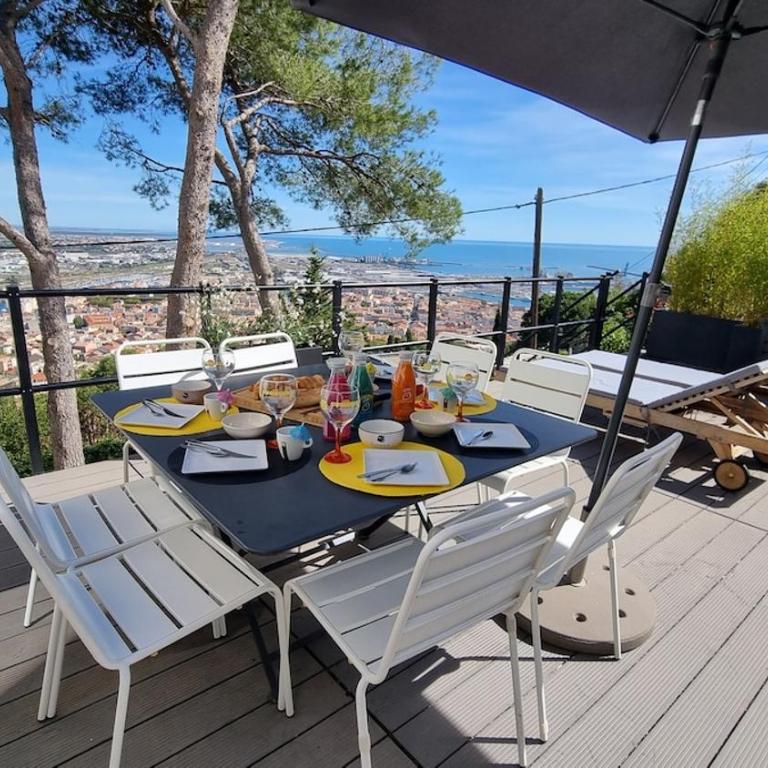 VILLA ROUQUIER, Vue Panoramique, Mer et Port de Sète, Climatisé, Jacuzzi - Villa 1 Chambre - 5