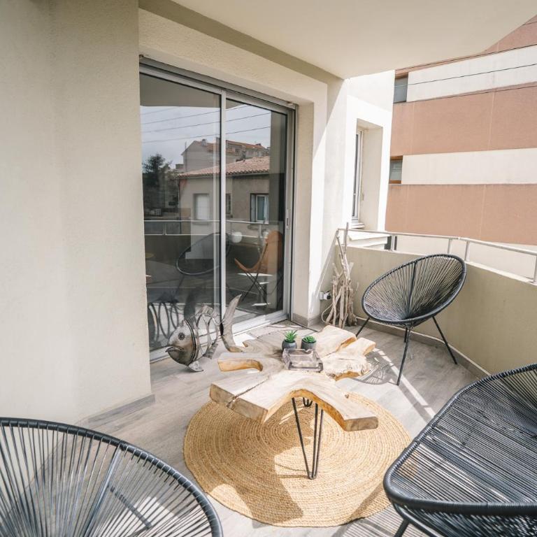 Magnifique T3-terrasse-parking-Centre ville-AD - Apartment mit 2 Schlafzimmern und Terrasse - 20