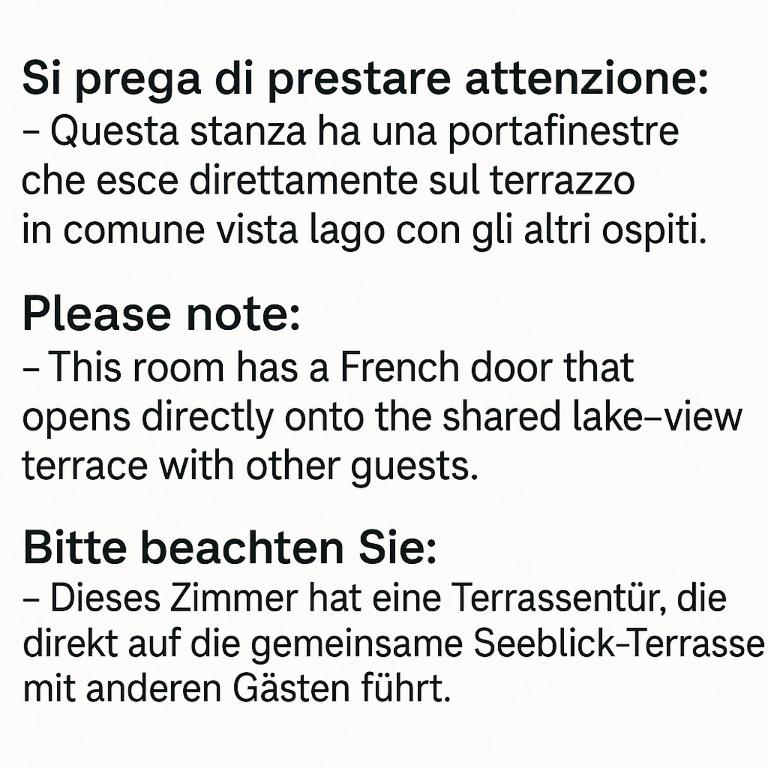 Agriturismo Costadoro - Camera Matrimoniale/Doppia con Letti Singoli con Vista Lago. - 4