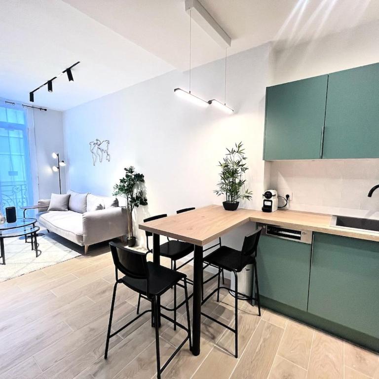 RF101- Magnifique 3 pièces centre Nice - Appartement 2 Chambres - 7