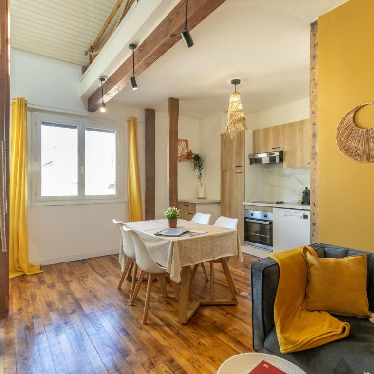 Le Boho - Charmant T3 avec climatisation et fibre - Loft-Apartment mit 2 Schlafzimmern - 1