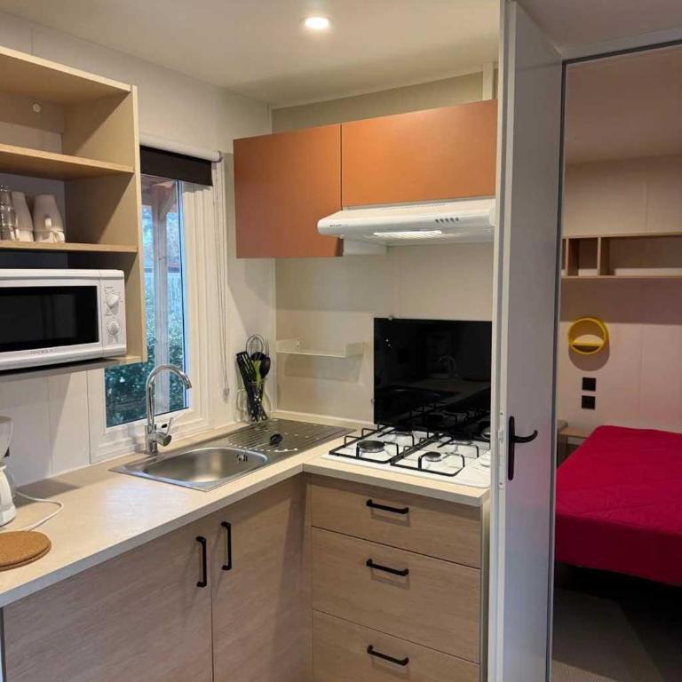 Camping 4 étoiles - Piscine - ccbbecb - Three-Bedroom Mobile Home - 4