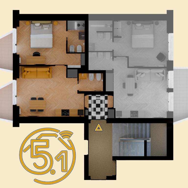 cinquepuntozero - Appartamento con 1 Camera da Letto - 3