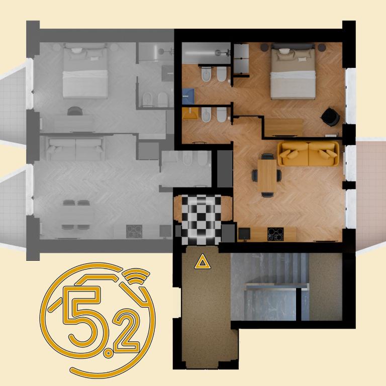 cinquepuntozero - Appartamento con 1 Camera da Letto - 13