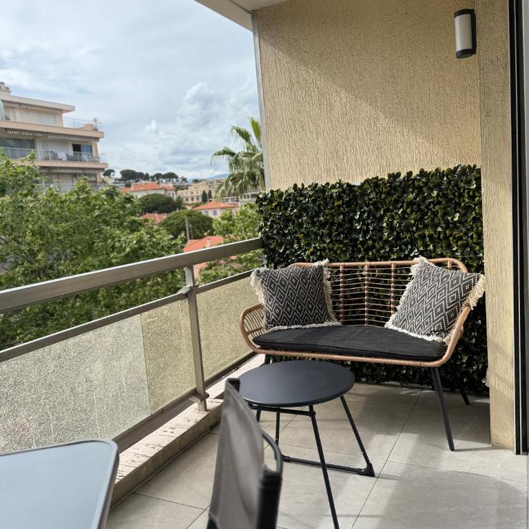 Studio Riviera, Centre-ville Cannes, Terrasse, Clim - Apartment mit 1 Schlafzimmer - 18
