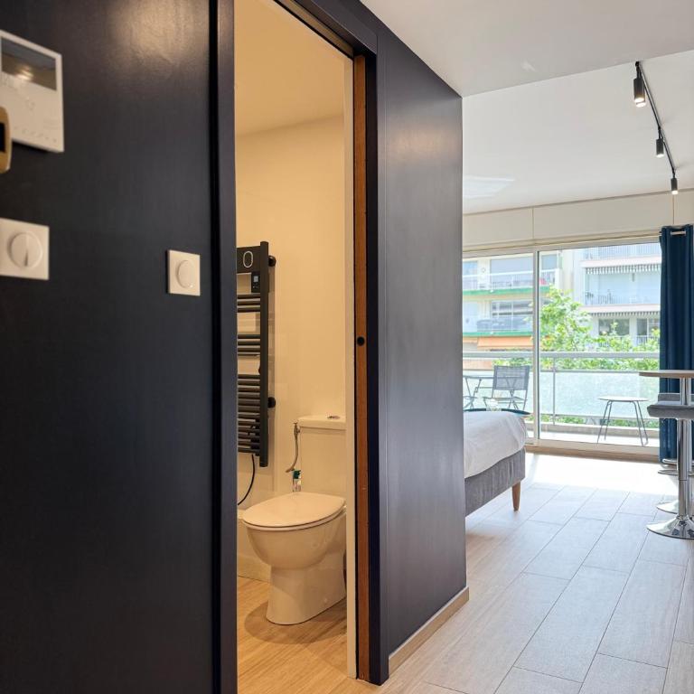 Studio Riviera, Centre-ville Cannes, Terrasse, Clim - Apartment mit 1 Schlafzimmer - 22