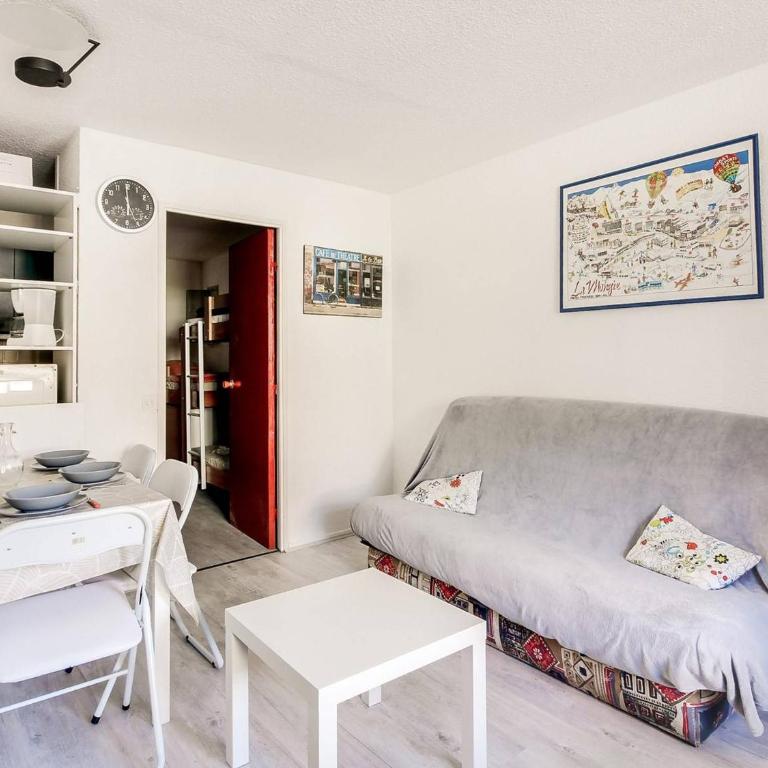 Studio cabine pour 5 à La Mongie - Proche des pistes, balcon, casier à ski - Studio - 2