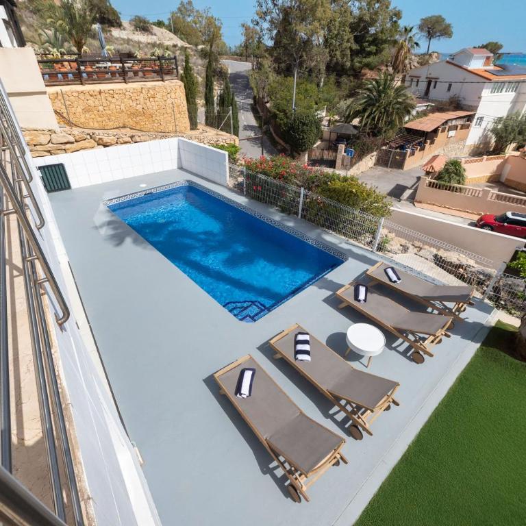 Ultra-Luxury Panoramic Sea View Villa with Private Pool & 200m' Sky Terrace & Garage in Alicante - Villa Superior - 7