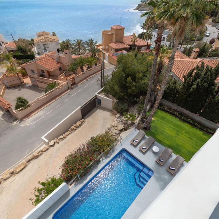 Ultra-Luxury Panoramic Sea View Villa with Private Pool & 200m' Sky Terrace & Garage in Alicante - Villa Superior - 9