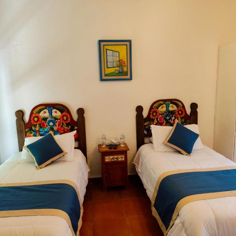 Casa de las Conchas Cuernavaca - Habitación Doble con vistas al jardín - 1 o 2 camas - 9