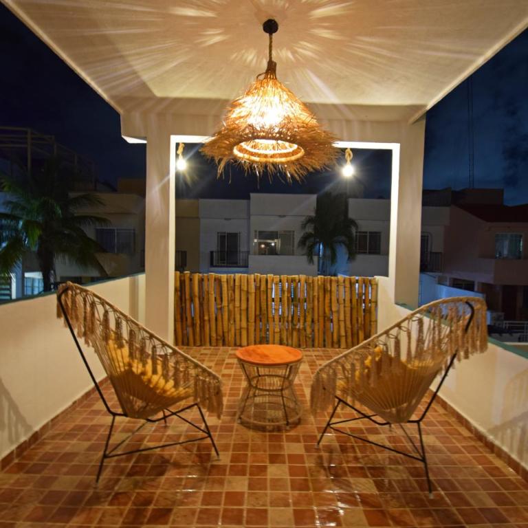 Casa Equinox Cancun - Bohemic Tropical house - Habitación Doble con terraza - 2