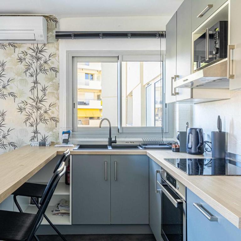 LA PALMERAIE joyeux studio avec balcon, à deux pas de la Banane - Studio mit Balkon - 7