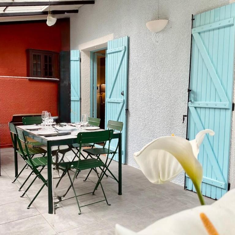 "Maison Bleue" Quartier Haut,Clim,Parking,Jardin - Maison 3 Chambres - 38