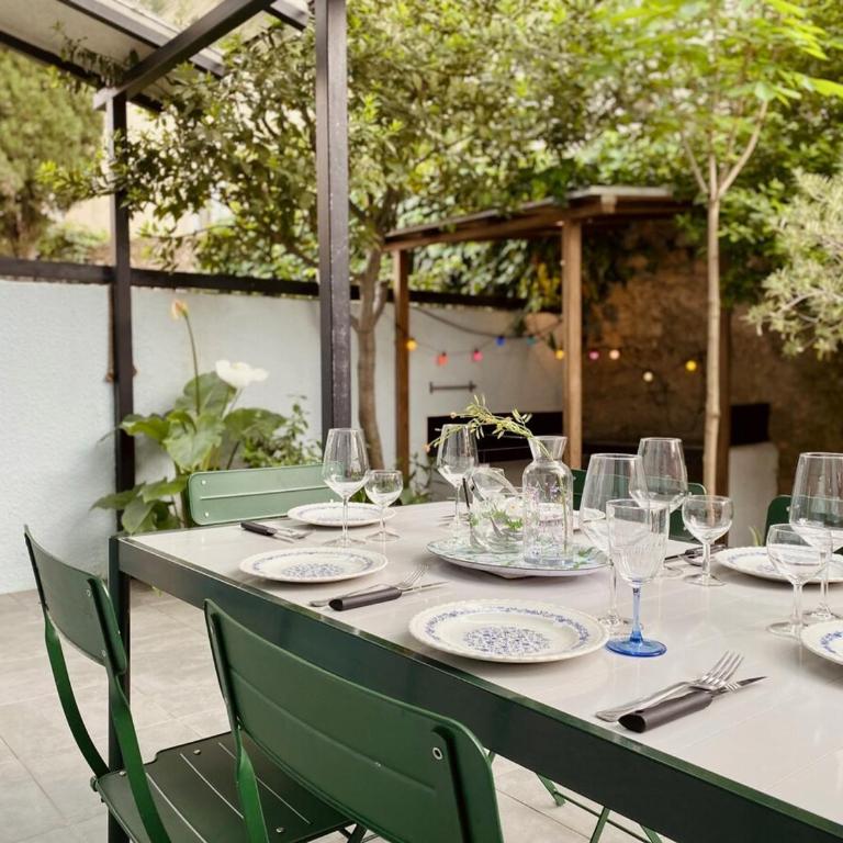 "Maison Bleue" Quartier Haut,Clim,Parking,Jardin - Maison 3 Chambres - 44