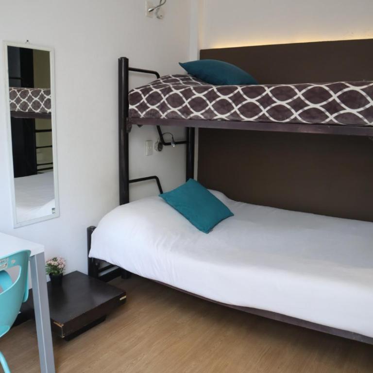 Hostal Top Location ideal para viajeros Polanco - Habitación Doble - 2 camas dobles - 10