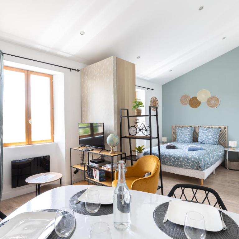 L'Isle en Blanc - 4 couchages - Hypercentre - Clim - Wifi - Appartement 1 Chambre - 3