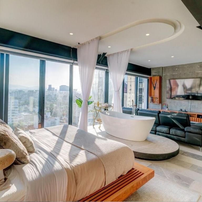 Beautiful Views Exclusive Studio in CDMX - One-Bedroom Apartment - 2