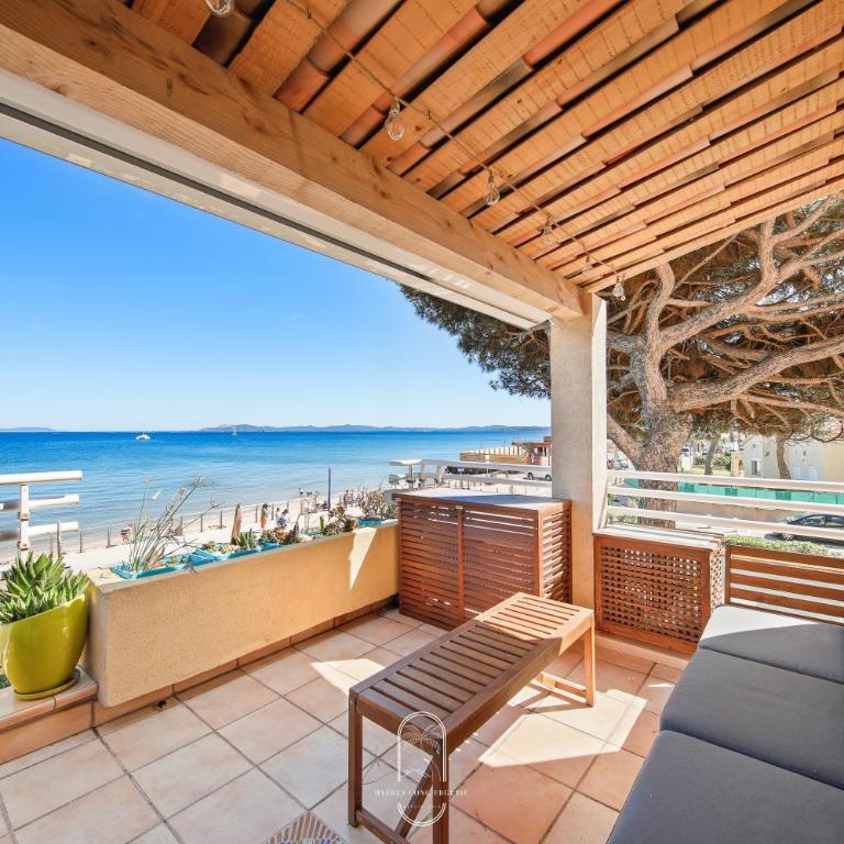Hyères Plage Bona 1 chambre lit superposés Parking Wifi Pieds dans l'eau BY HC - Apartment mit 2 Schlafzimmern - 16