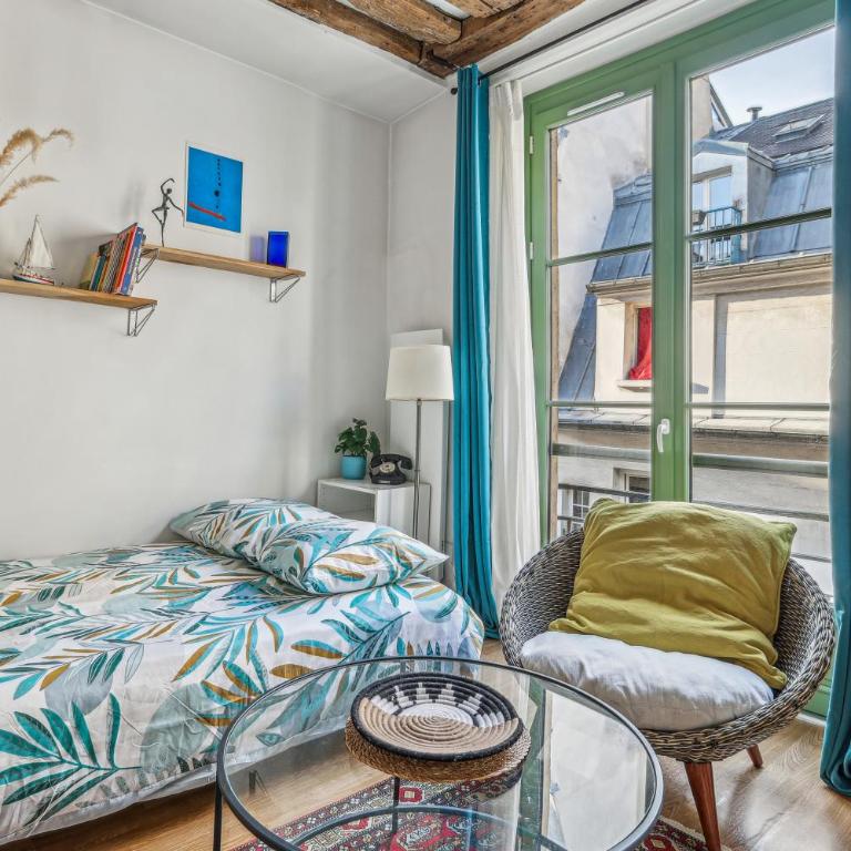 Joli studio grand et calme, Marais - Appartement 1 Chambre - 12